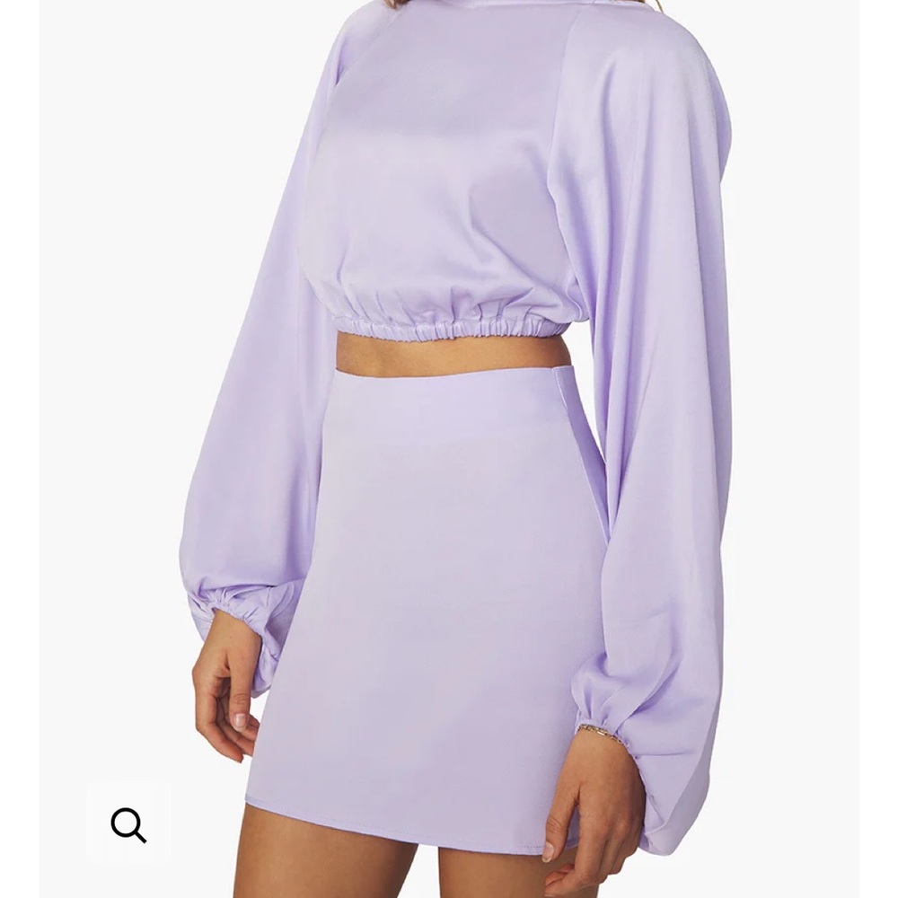Weworewhat satin skirt